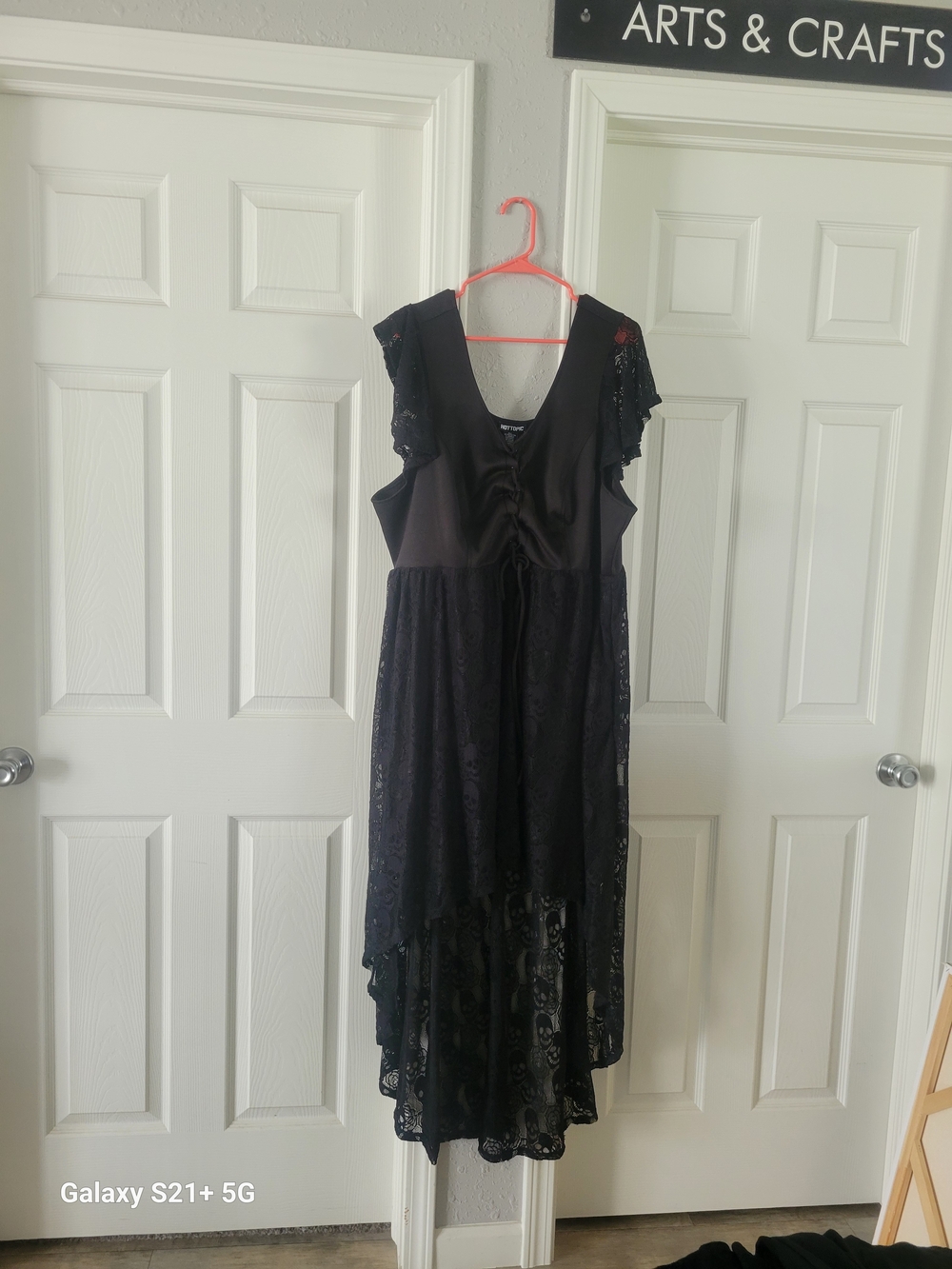 NWT Hot Topic Black Lace High-Low Dress Plus Size